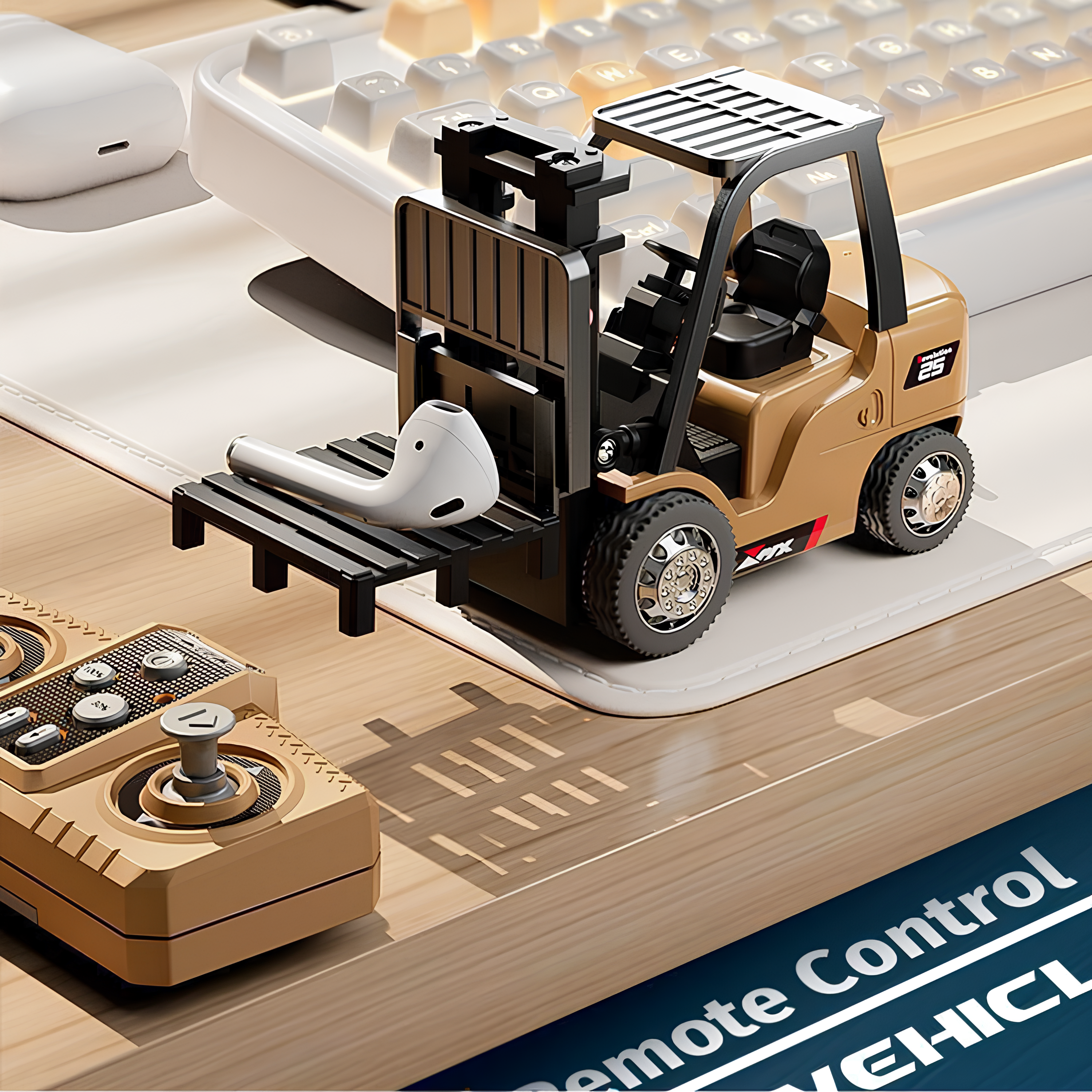 Uzaktan Kumandalı Mini Forklif Arabası